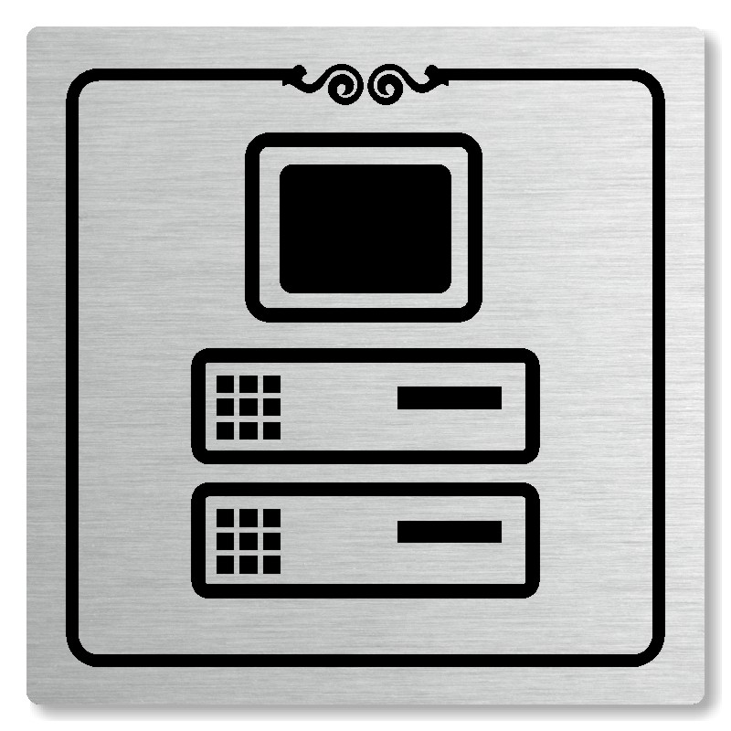 Server, 118x118mm, stříbrná, Texas